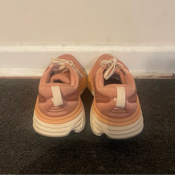 Hoka One One Bondi 8 Running Shoes Women’s Size 6.5 B Cream - Picture 2 of 11
